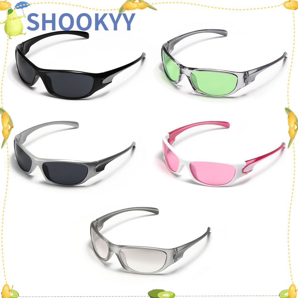 CHOOKYY Kacamata Olahraga Pria Wanita Bersepeda Mengemudi Y2K Sunglasses