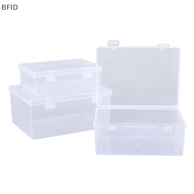 [BFID] Pp Storage Box Transparan Desktop Organizer Kapasitas Besar Stiker Kotak Pensil Tempat Subpaket Desktop Stationery Kotak Penyimpanan [ID]