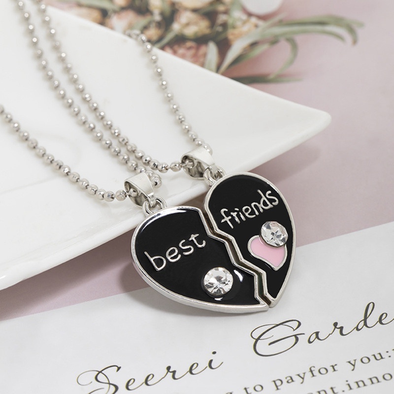 2pcs /Set Kalung Best Friends Liontin Rantai BFF Persahabatan