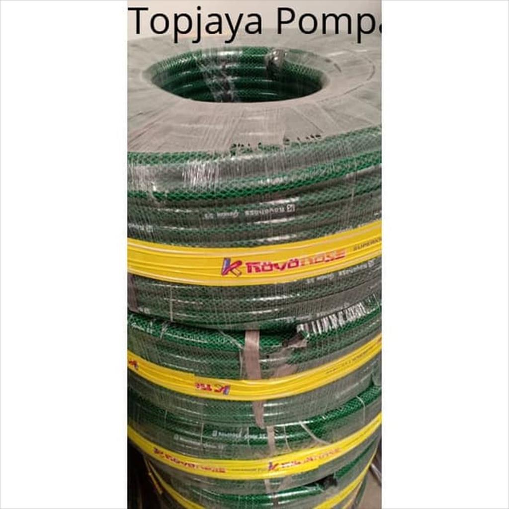 SELANG AIR SERAT BENANG HIJAU 5/8&quot; Merk KOYO 100 Mtr / 1 rol