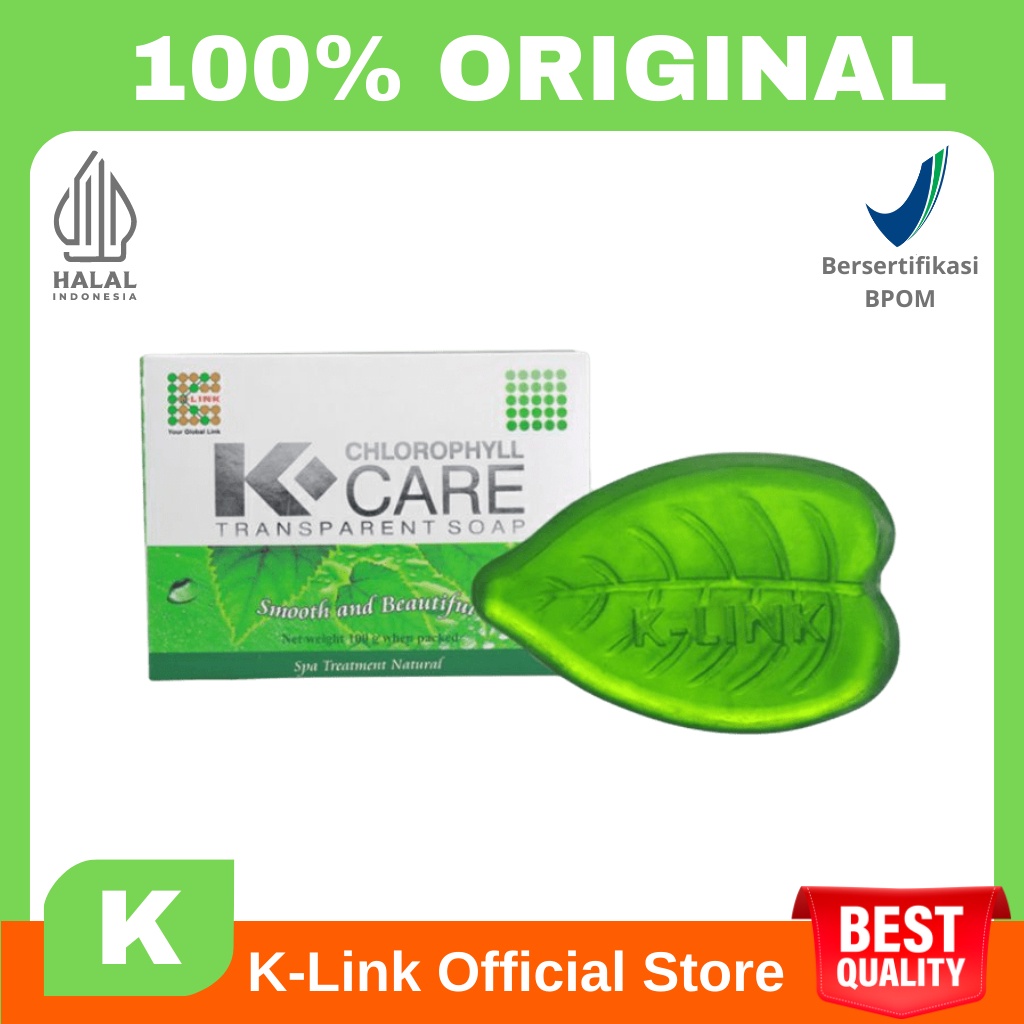 K-link Care Chlorophyll Sabun Klorofil Transparant Soap Original - Klinkstory
