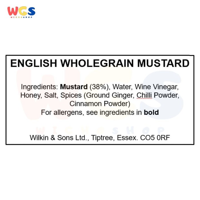 Wilkin &amp; Sons Tiptree English Wholegrain Mustard 185g