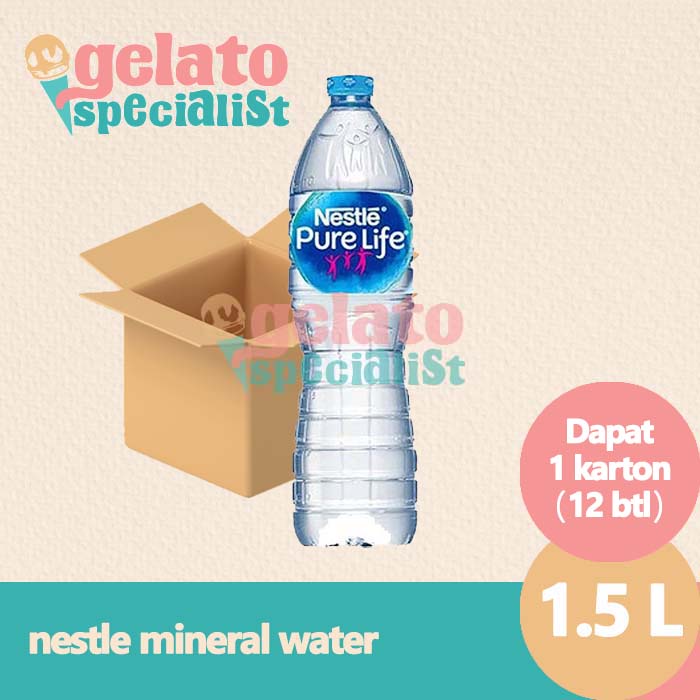 

Nestle Pure Life Air Mineral 1500ml Karton isi 12 Botol