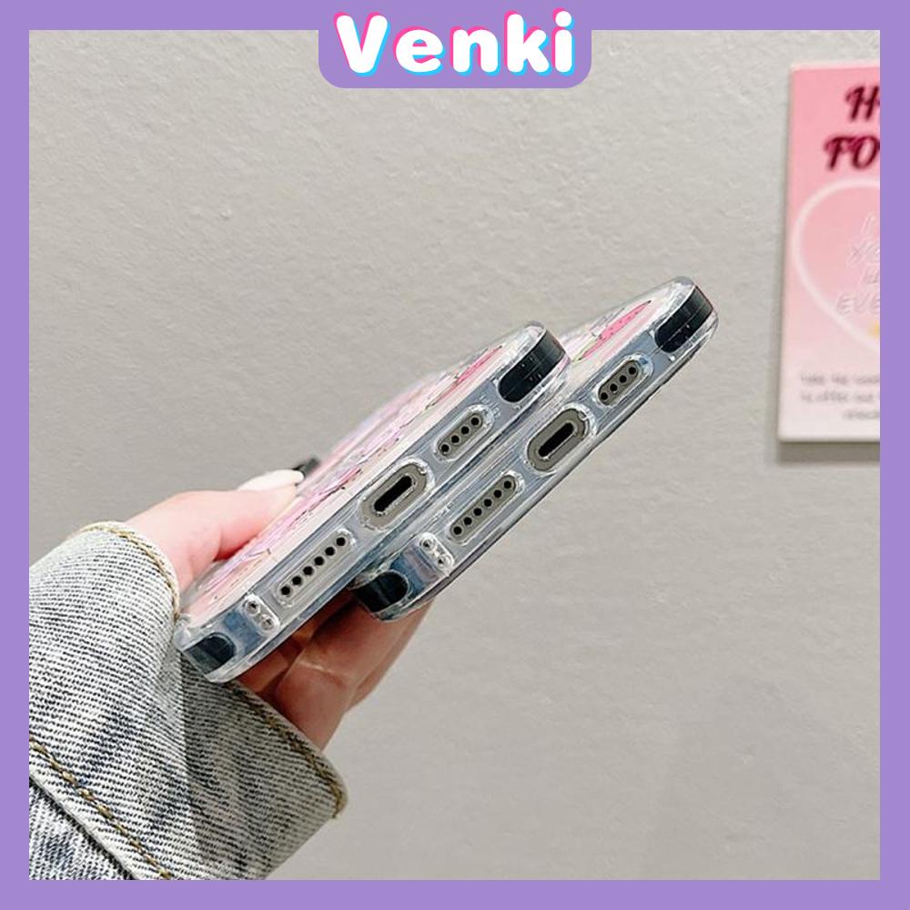 Venki - Case iPhone 11 iPhone Case Soft Case Bening Case Tebal Tahan Guncangan Bingkai Kamera Kelinci Pelangi Lucu Kompatibel dengan iPhone 14 Pro Max 13 Pro Max 12 Pro Max 11 Pro Max XR XS 7