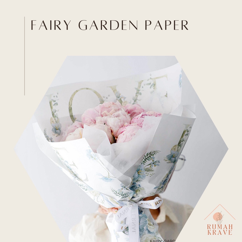 

RUMAH KRAVE - Fairy Garden Wrapping Paper Kertas Buket Bunga Kado