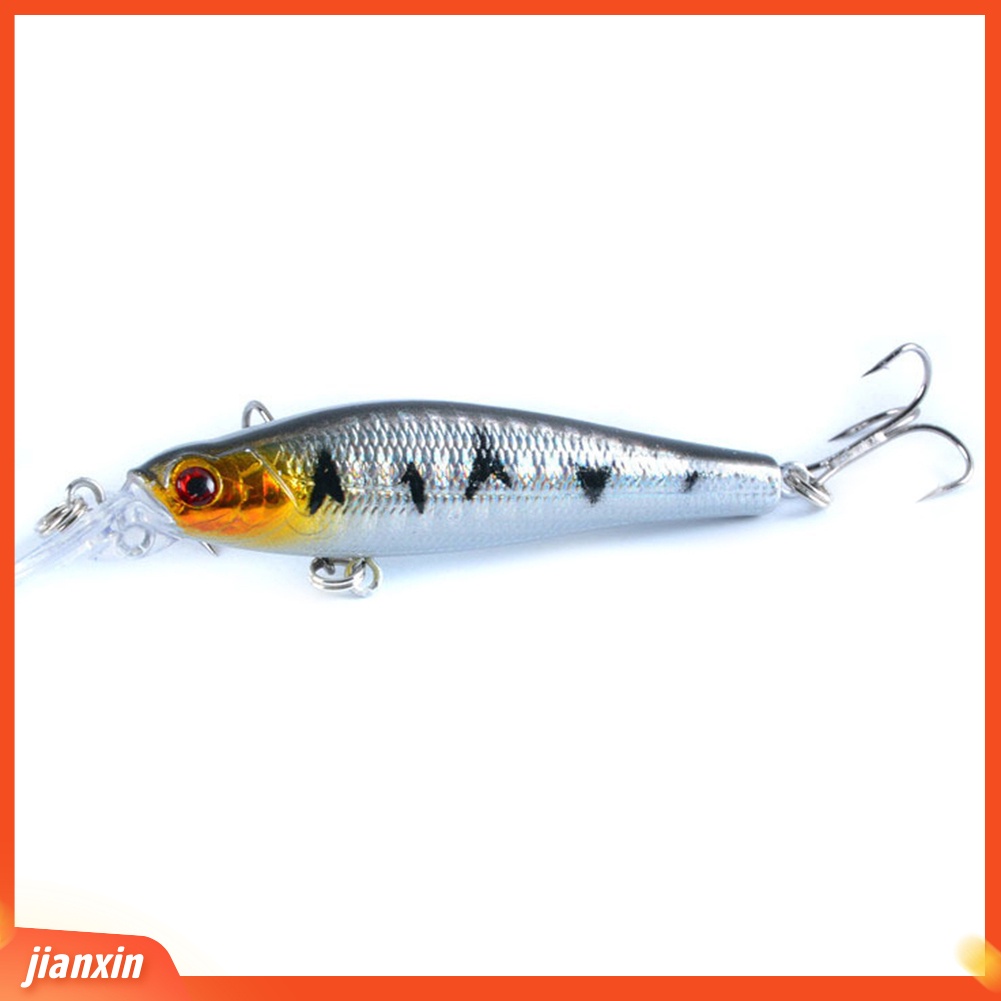 (In Stock) 5Pcs 8cm 9g Mix Warna Simulasi Ikan Umpan Pancing Umpan Keras Dengan Kait Treble