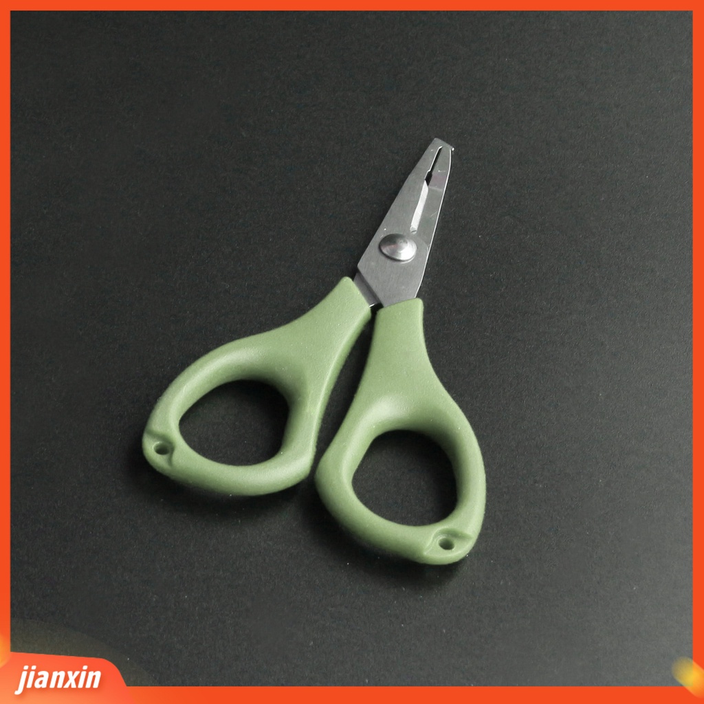 (In Stock) Alat Pancing Gunting Hook Tackle Pemotong Garis Bahan Stainless Steel Warna Hijau Untuk Outdoor
