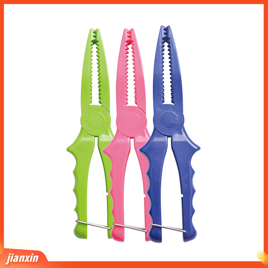 (In Stock) Fish Gripper Sawteeth Anti-slip Ergonomic Handle Portable Dengan Gesper Logam Kontrol Ikan ABS Plastik Pembukaan Lebar Tang Kontrol Pancing Alat Pancing