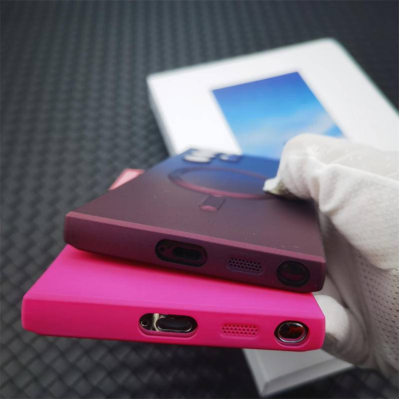 Luxury Silikon Lembut Untuk Magsafe Case Untuk Samsung Galaxy S21 S22 S23 Ultra Plus Magnetic Lens Cover Pelindung Ponsel Case Untuk Galaxy S21Plus S22Plus S23Plus