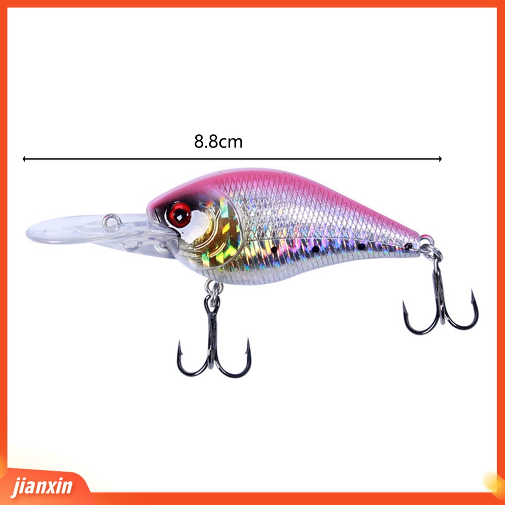 (In Stock) 12.5g 88mm Buatan Memancing Umpan 3D Stereo Mata Tajam Kait Aksesoris Praktis Keras Memancing Umpan Perlengkapan Memancing