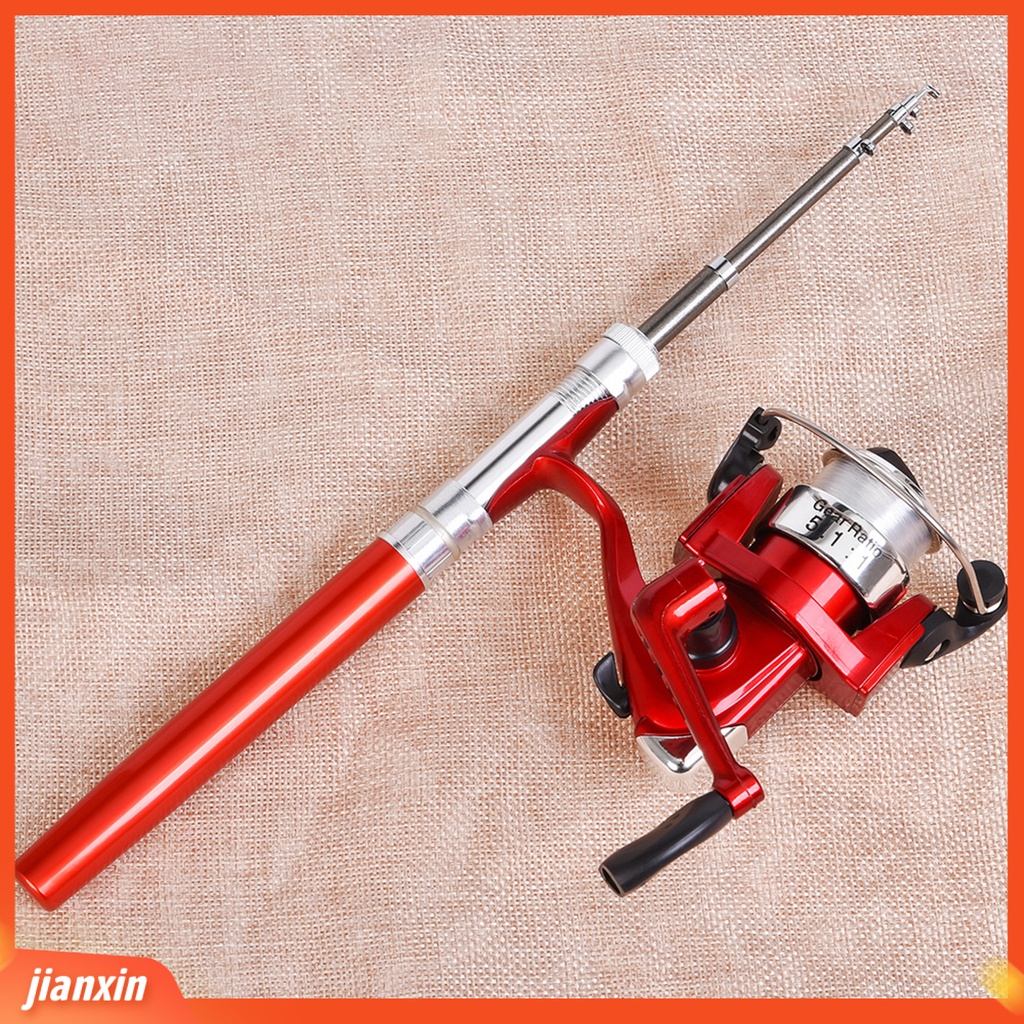 (In Stock) 1set Pen Pancing Telescopic Non-slip Indah Mudah Dibawa Es Pancing Tiang Untuk Di Luar Ruangan