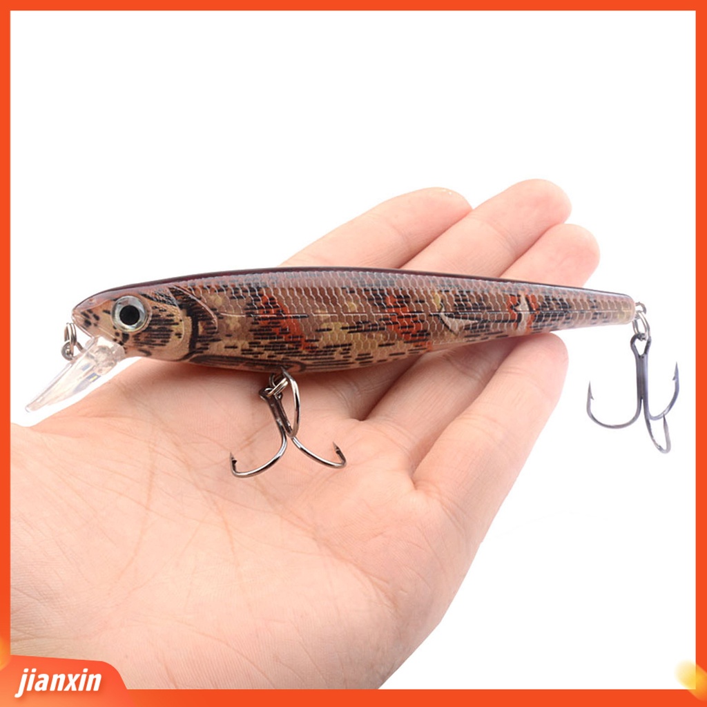 (In Stock) 12.3cm /17.5g Umpan Pancing 3D Fisheyes Kait Tajam Air Asin Air Tawar Ikan Kecil Umpan Keras Memancing Luar Ruangan