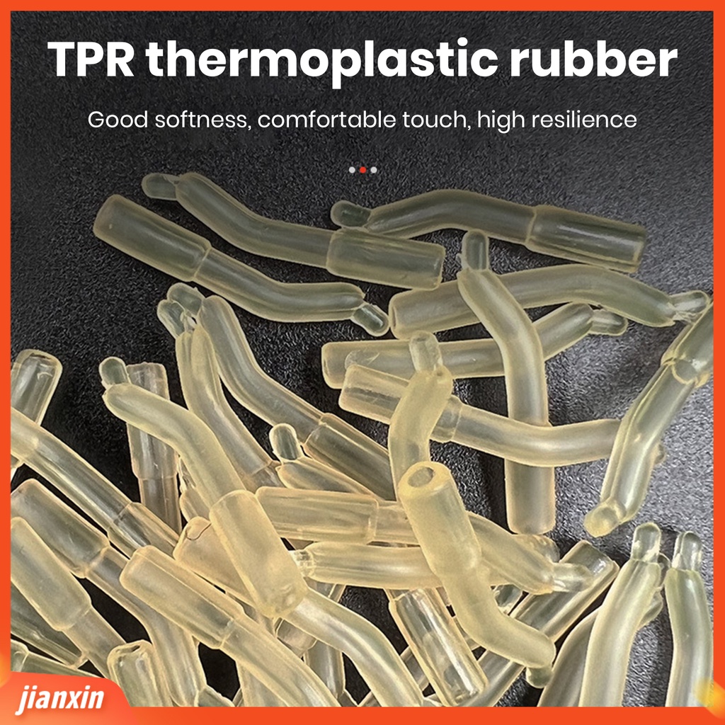 (In Stock) 50Pcs Carp Hollow Rubber Hoses Set Gaya Eropa Ketahanan Tinggi Lembut Benang Aman Bahan TPR Berongga Karet Selang Pasokan Memancing