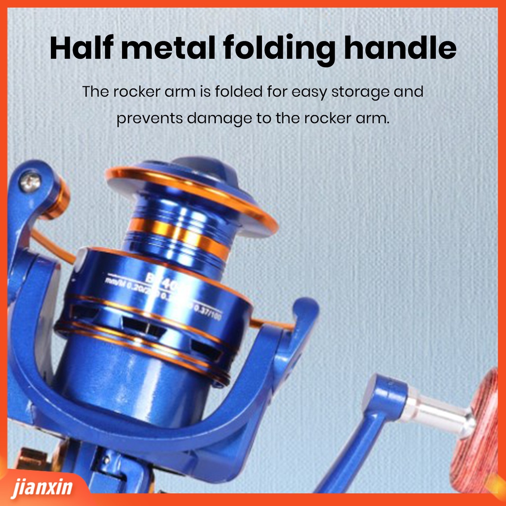 (In Stock) Spinning Reel Tahan Air Kekuatan Tinggi Kuat Dan Kokoh Tidak Melukai Kawat Anti Retak Alat Pancing Dipoles Operasi Sederhana Portable Sea Fishing Wheel Barang Pancing