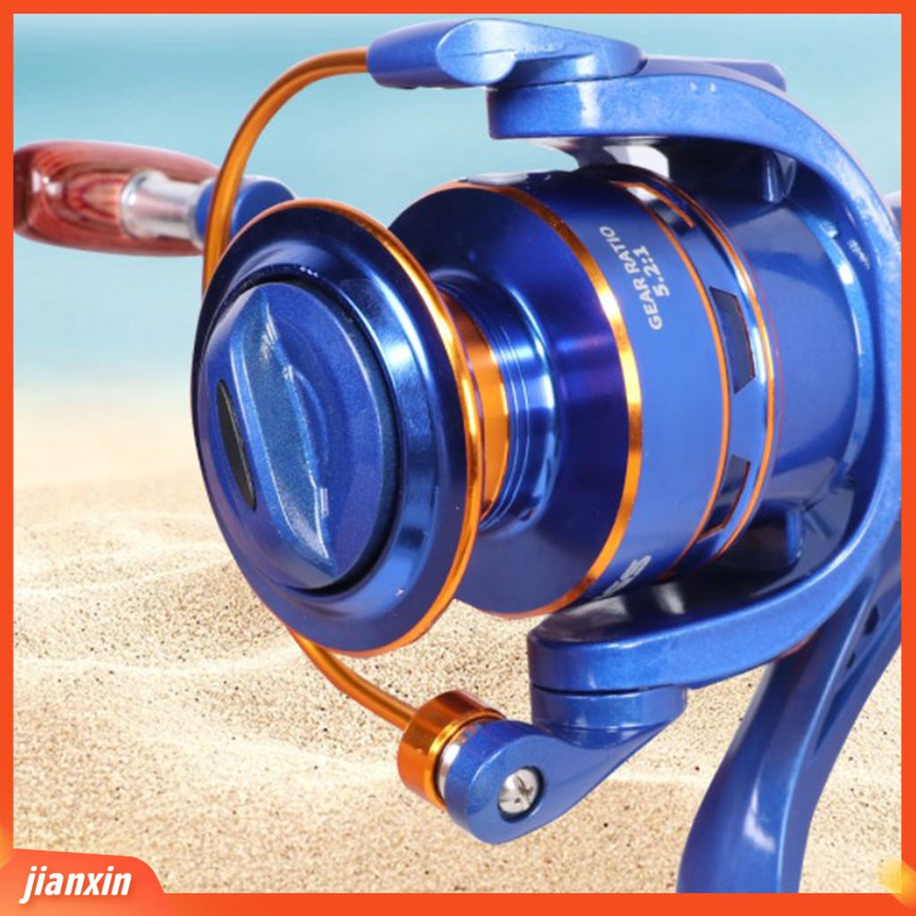 (In Stock) Spinning Reel Tahan Air Kekuatan Tinggi Kuat Dan Kokoh Tidak Melukai Kawat Anti Retak Alat Pancing Dipoles Operasi Sederhana Portable Sea Fishing Wheel Barang Pancing