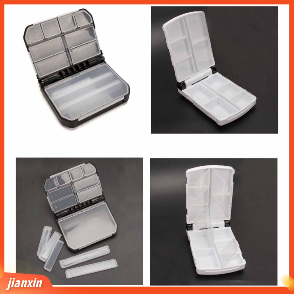 (In Stock) Fishing Tackle Box Kapasitas Besar Multi-Kompartemen Tahan Debu Ukuran Kompak Tepi Halus Penyimpanan Barang ABS Hook Lure Umpan Kotak Wadah Alat Pancing Perlengkapan Memancing
