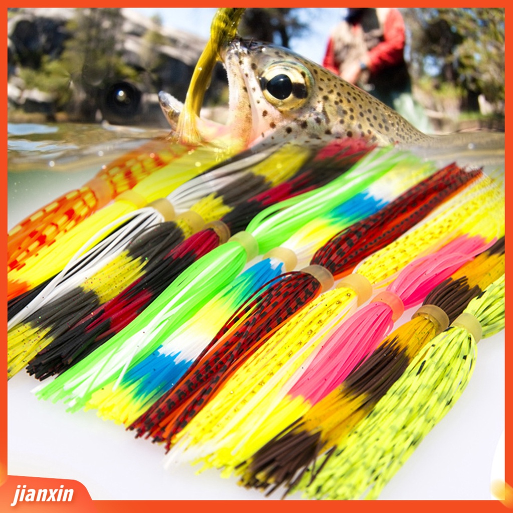 (In Stock) 12Pcs Umpan Eye-catching Compact Silicone Bait Lure Thread Bundle Untuk Ikan Predator