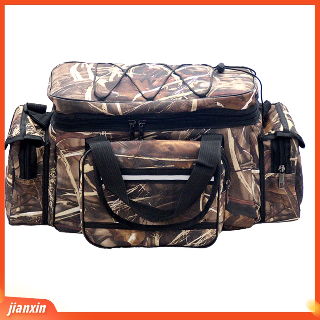 (In Stock) Tas Pancing Adjustable Anti Gores Multifungsi Bahu Selempang Pinggang Pack Ikan Lures Bag Untuk Outdoor