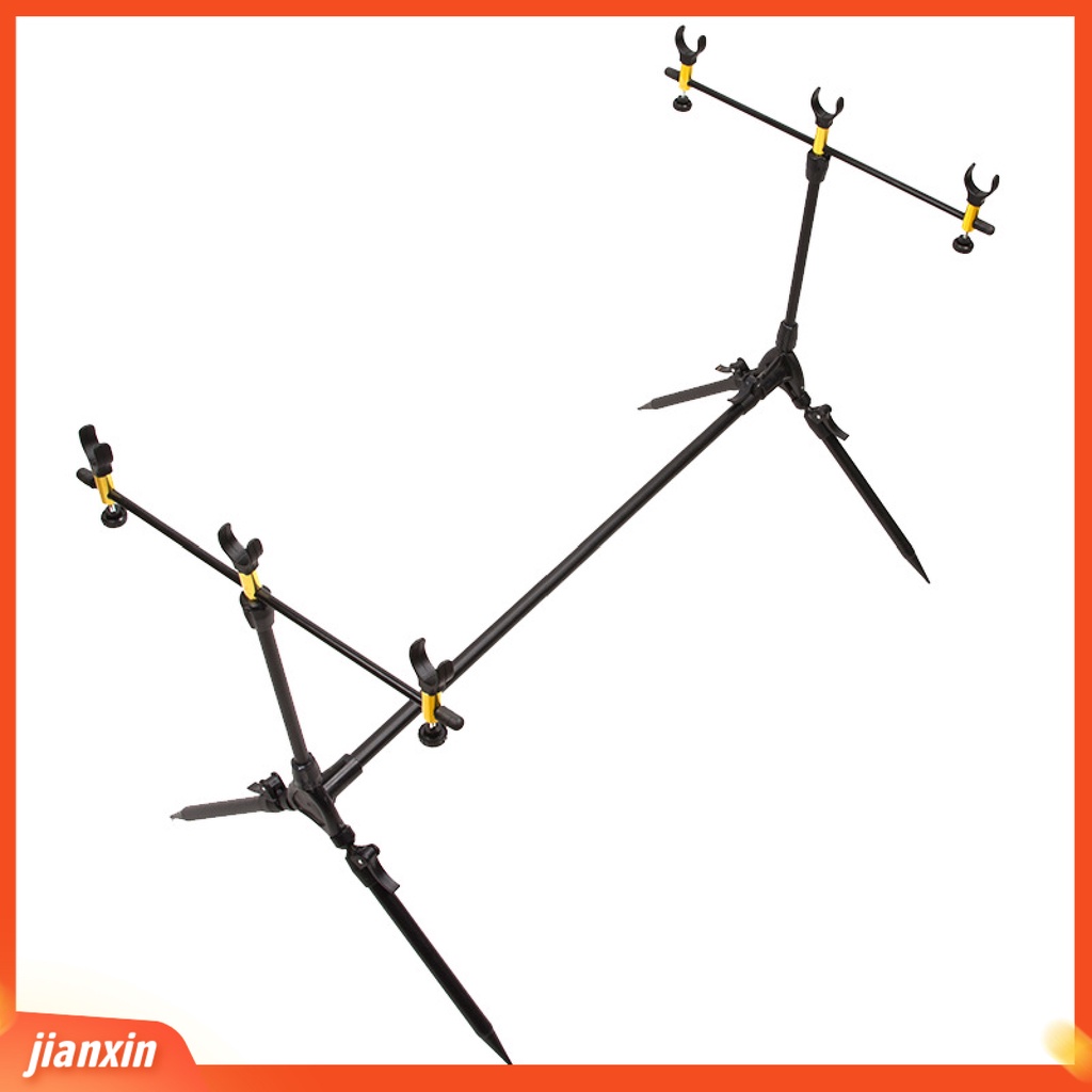 (In Stock) Holder Joran Pancing Lipat Anti Karat Portable Adjustable Retractable Fishing Pole Stand Untuk Outdoor