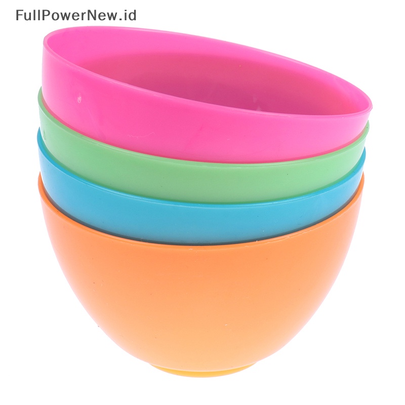 Power 4pcs /Set Sikat Wajah Masker Mangkok Sendok Set Masker Brush Bar DIY Alat Kecantikan ID