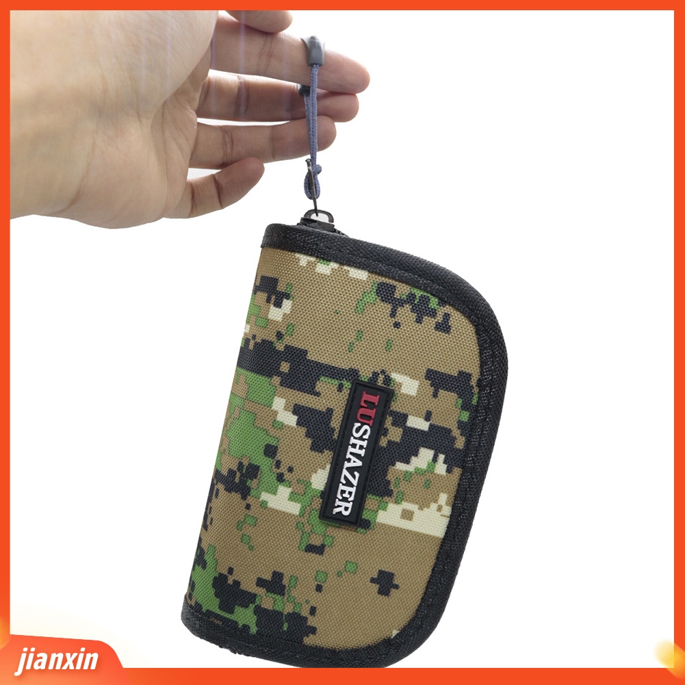 (In Stock) Portable Waterproof Nylon Fishing Tackle Lure Baits Hooks Tas Penyimpanan Kantong