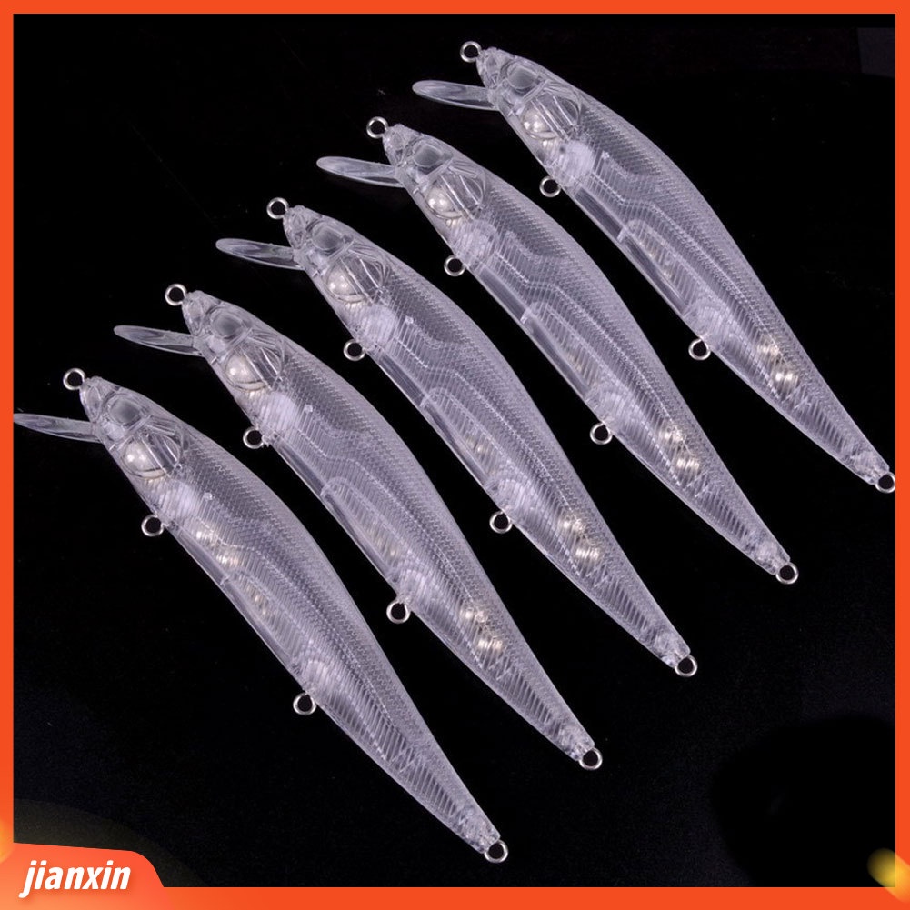 (In Stock) 5Pcs 14cm 19.7g Buatan Tidak Dicat DIY Crankbait Memancing Umpan Ikan Alat