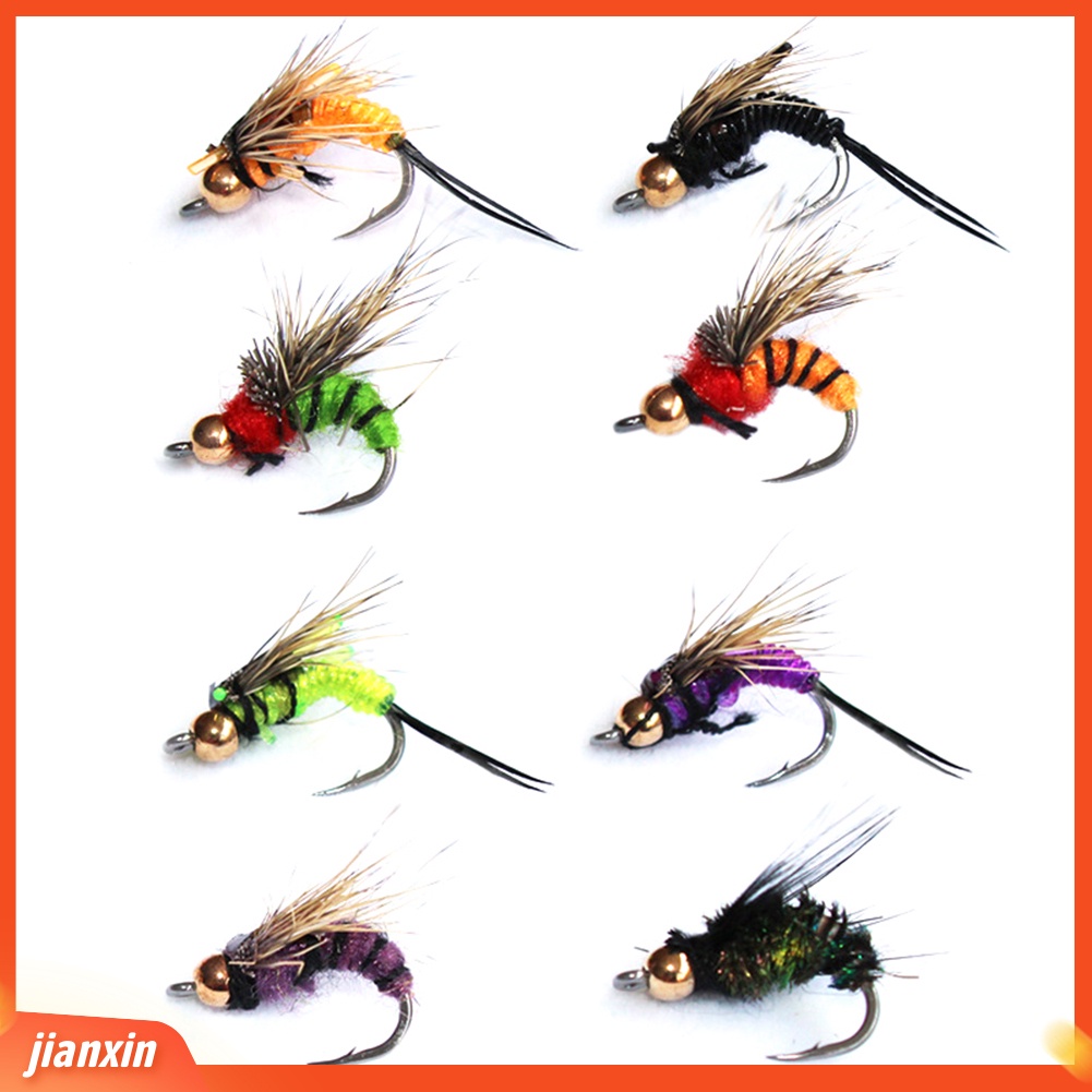 (In Stock) 40Pcs Mini Memancing Buatan Manusia Hidup Umpan Berbentuk Lalat Umpan Serangga Hook Tackle