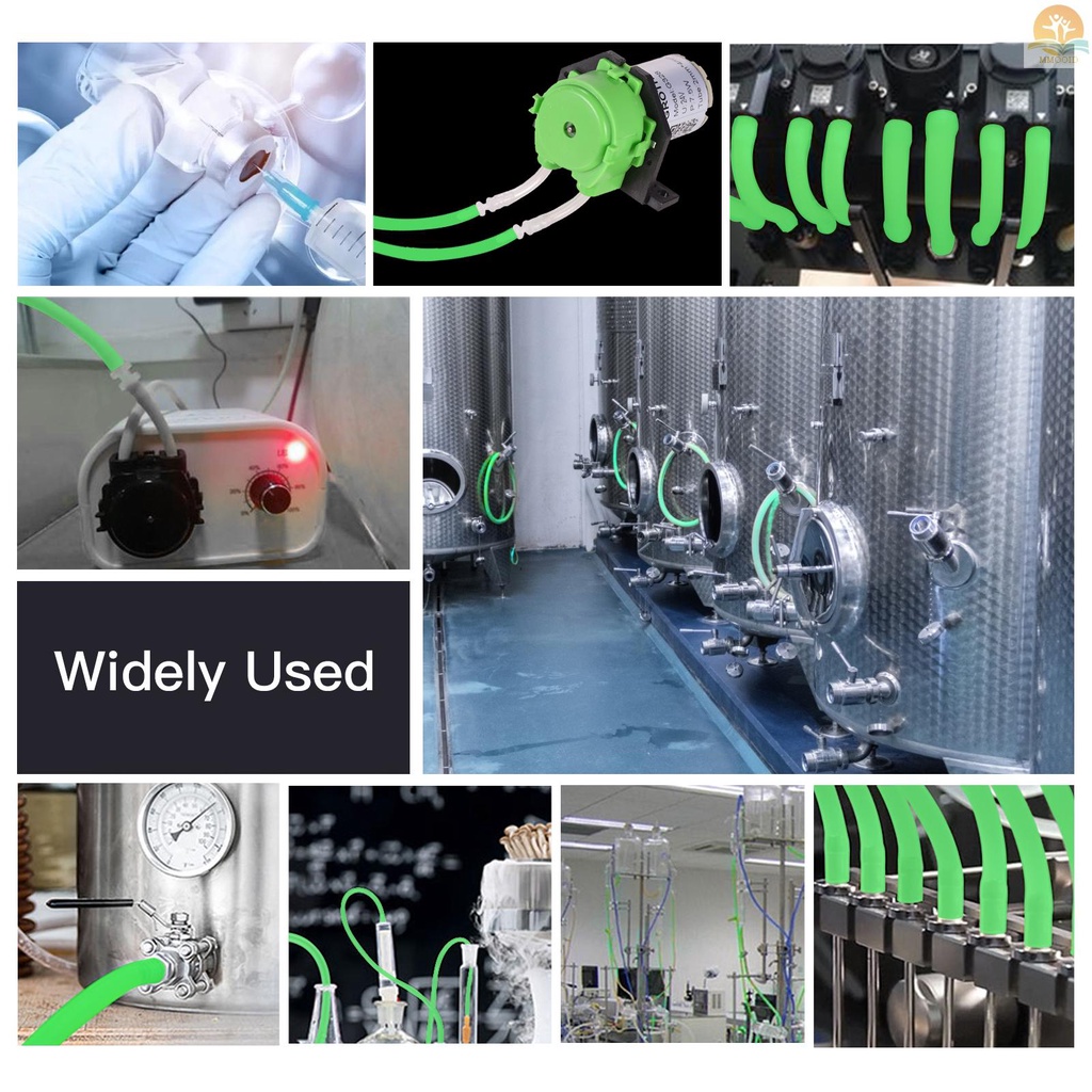 In Stock Tabung Silikon Hijau Food Grade Silicone Rubber Tube Selang Fleksibel Tube Pipa Air Untuk Pompa Transfer Mesin Makanan Penyambung Pipa, 3mm ID x 5mm OD 1meter