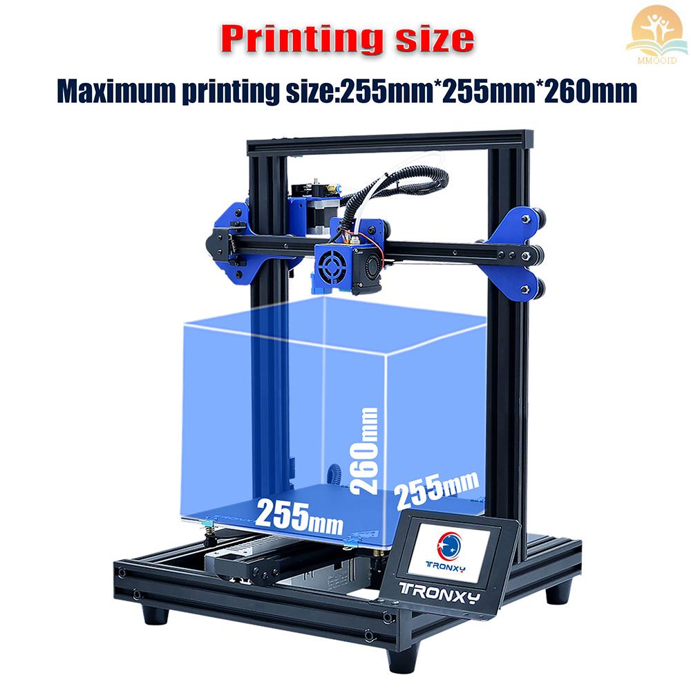 In Stock TRONXY XY-2 Pro 3D Printer Kit Perakitan Cepat 255*255*260mm Build Volume Silent Printing Dukungan Auto Leveling Resume Print Filament Deteksi Habis Dengan Kartu TF 8G &amp; PLA