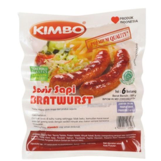 

KIMBO Sosis Bratwurst 6s (500 gr)