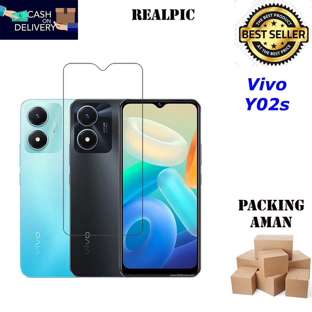 Tempered Glass Vivo Y02s Screen Protector Anti Gores