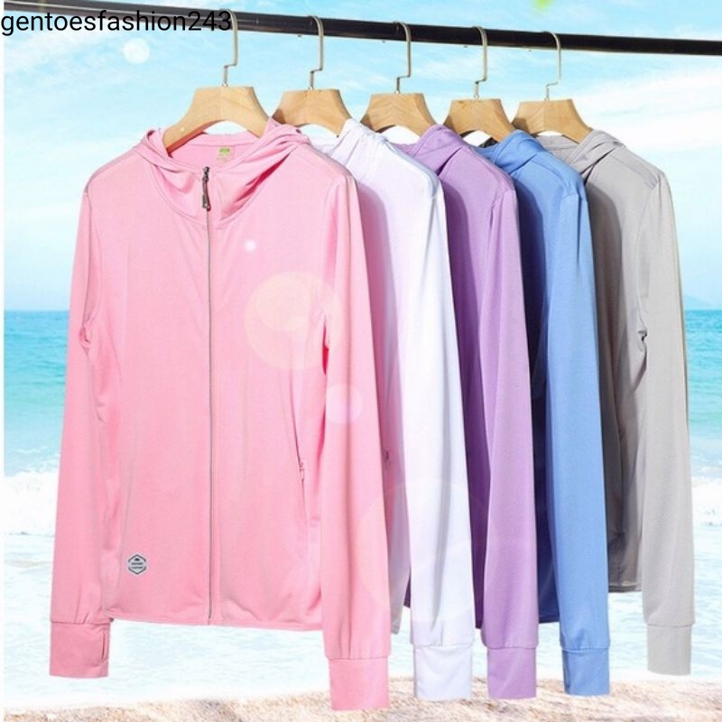 Jaket olahraga Wanita Lengan Panjang Bahan Mesh Cepat Kering Dengan Resleting Untuk Yoga / Gym / Lar