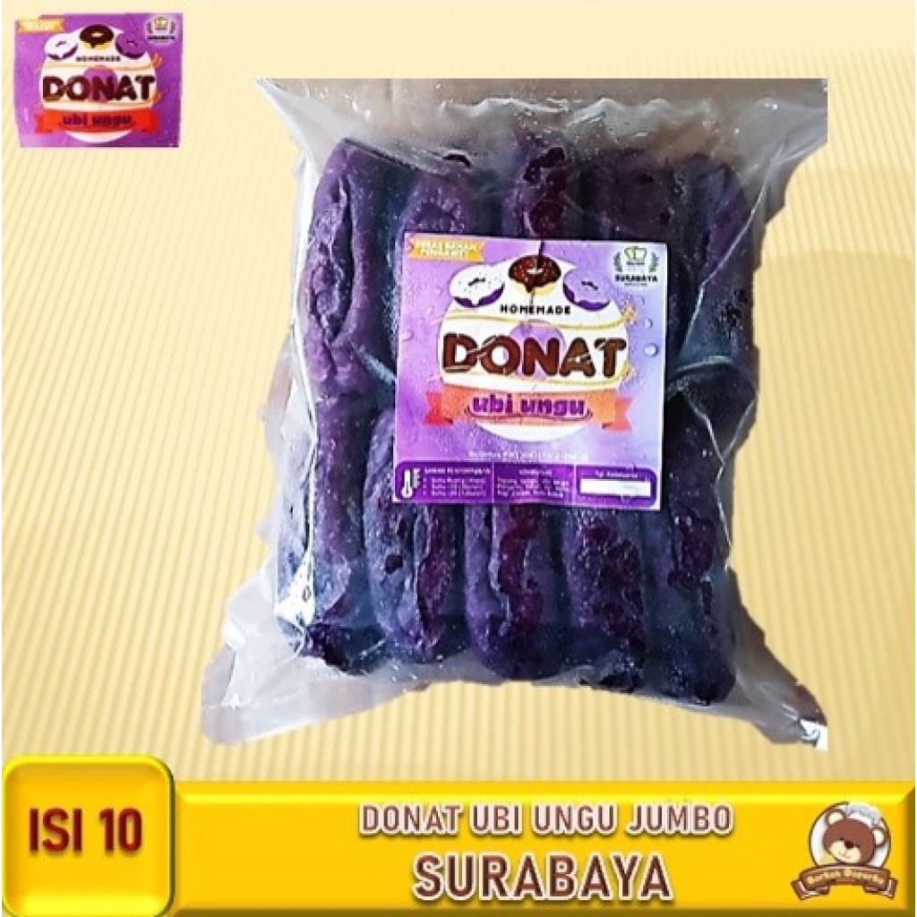 Surabaya Donat Ubi Besar isi 10 Frozen Murah Bogor