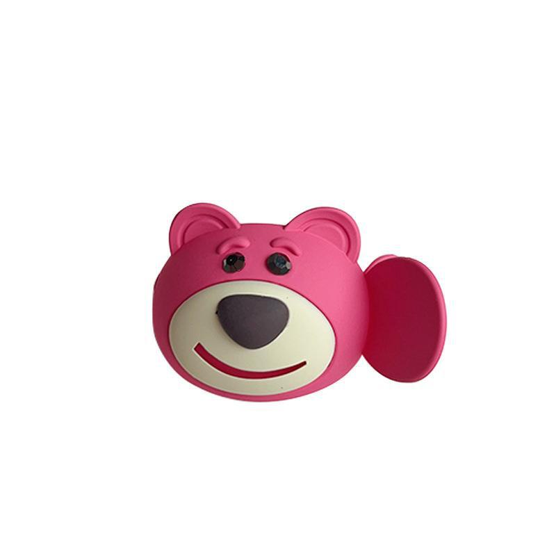 Strawberry Bear Anak-Anak Lucu Kecil Ambil Klip Klip Klip Rambut Artefak Ekor Kuda Tinggi