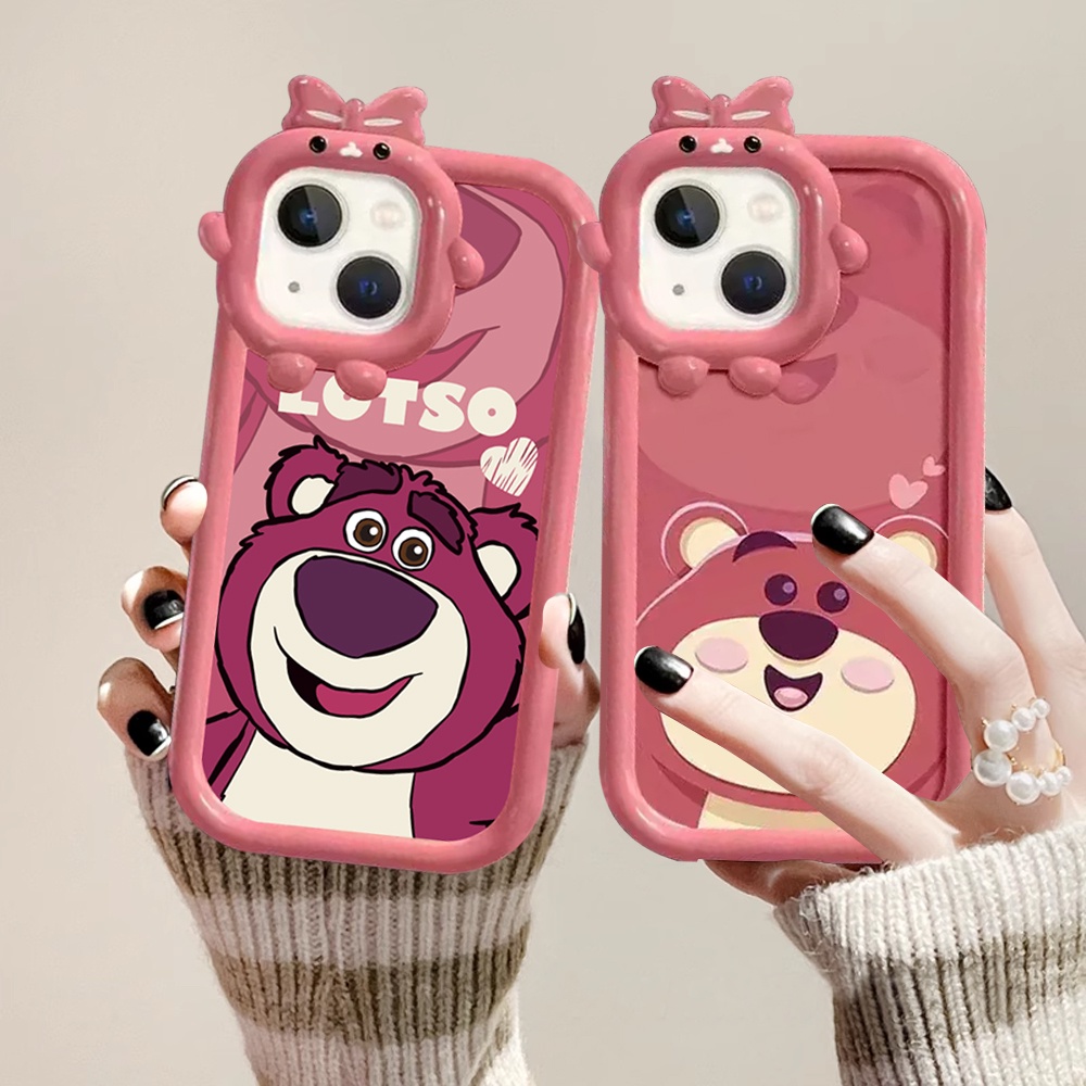 Realme C55 10 C30 C31 C33 C35 C21Y C25Y RealmeC11 C25 C17 C15 C12 C3 C2 7i 5 5i 6i 9i Narzo 30A 50A Prime Manyo Huggin Bear Silikon Lembut Casing Cover DGX