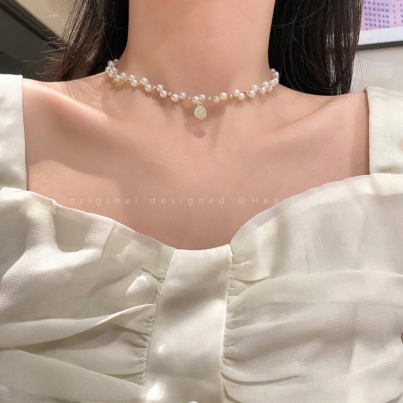 Kalung Fashion Alloy Mutiara Untuk Wanita