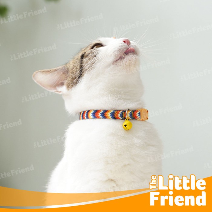 Kalung Collar Bell Anjing Kucing Kitten Kecil Medium INS Simple Pastel