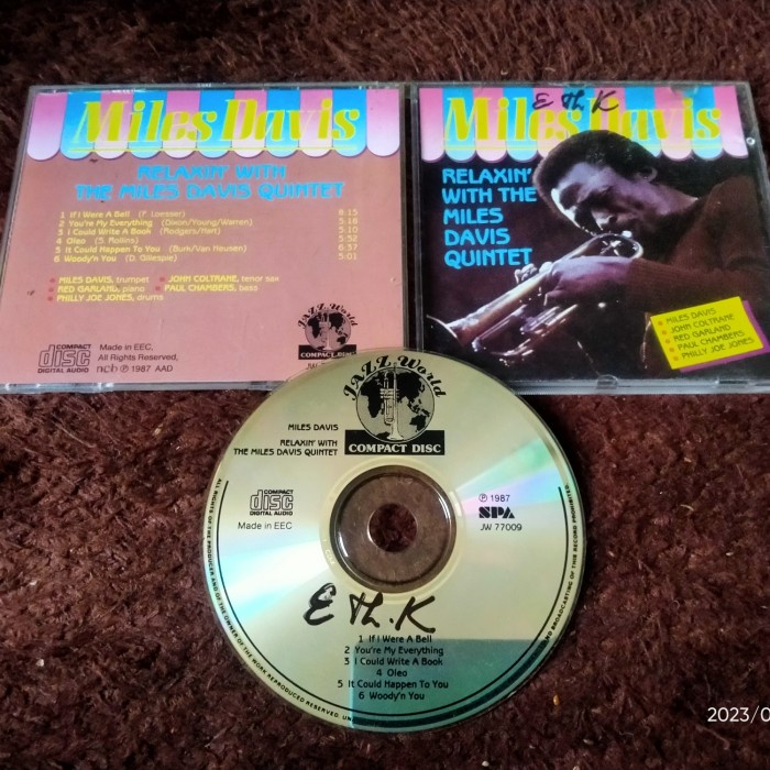 CD MILES DAVIS RELAXIN WITH MILES DAVIS QUINTET
