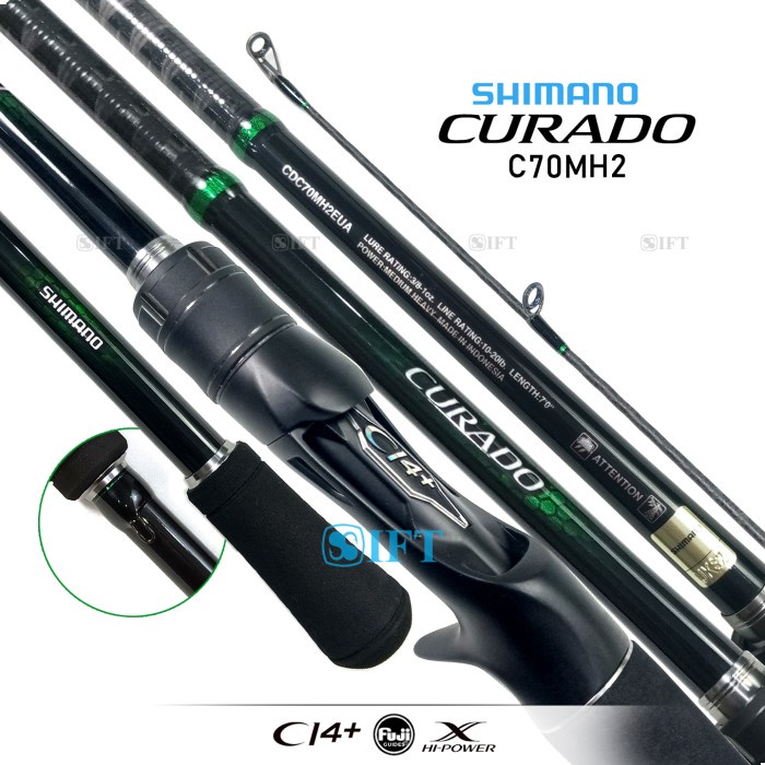 Joran BC SHIMANO CURADO [2022] Fuji CI4+ Hi-Power X | Bait Casting -  C70MH2 ORIGINAL