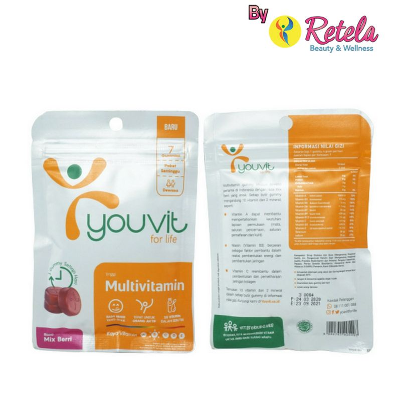 Youvit Multivitamin Dewasa 1 Box 6 Sachet