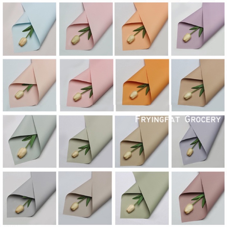 

(20PC) Kertas Bunga Cellophane Polos 58*58 Harga Per Pack isi 20 Lembar