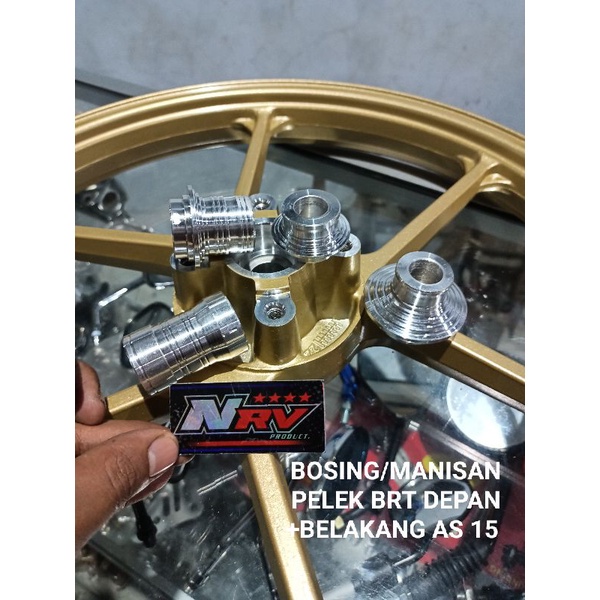manisan pelek BOSING GEAR BOX PELEK BRT 1SET DEPAN/BELAKANG (depan dan belakang 1set )PNP SHOK NINJA