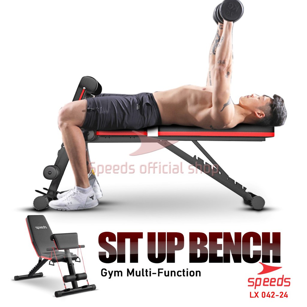 SPEEDS DUMBELL SIT UP BOARD DUMBELL Stoll BENCH Alat Fitness Kursi Gym 042-24 Jakarta