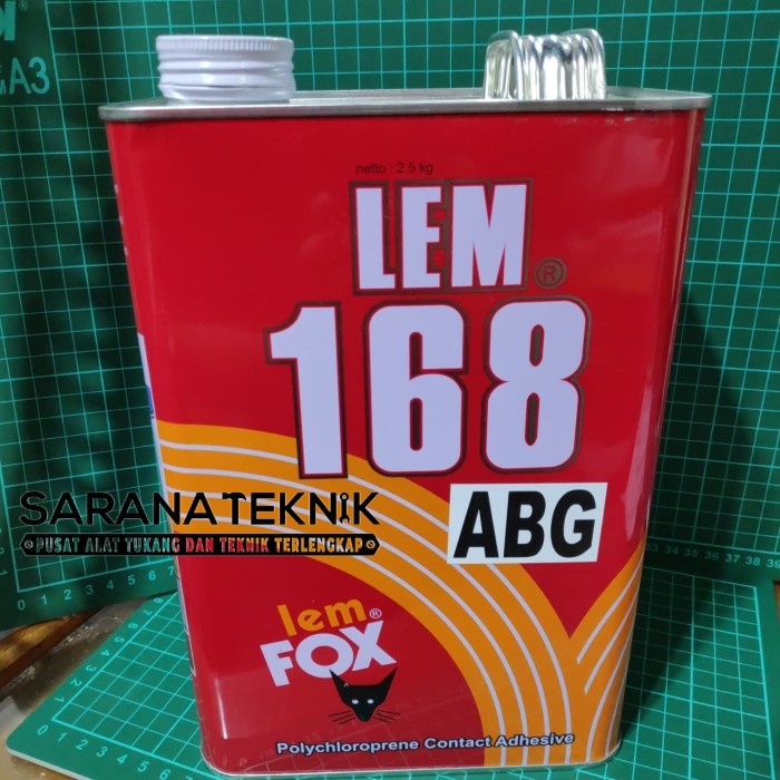 [SARANA TEKNIK] Lem Kuning Fox 168 ABG 2,5 Kg / Lem Fox Kuning Galon / Lem Fox ABG Kuning 2,5kg / Le