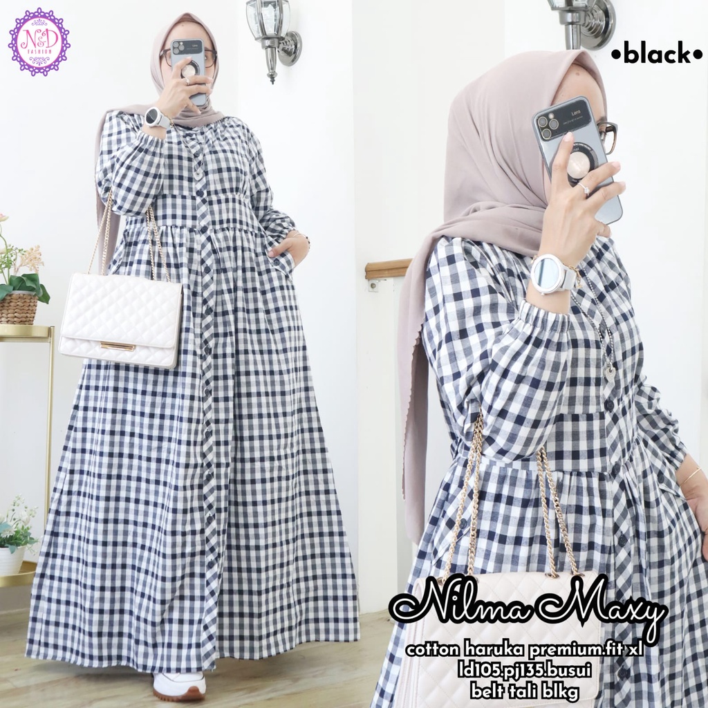 Pakaian Baju Busana Wanita NILMA MAXY by N&D 28/07 AS J72