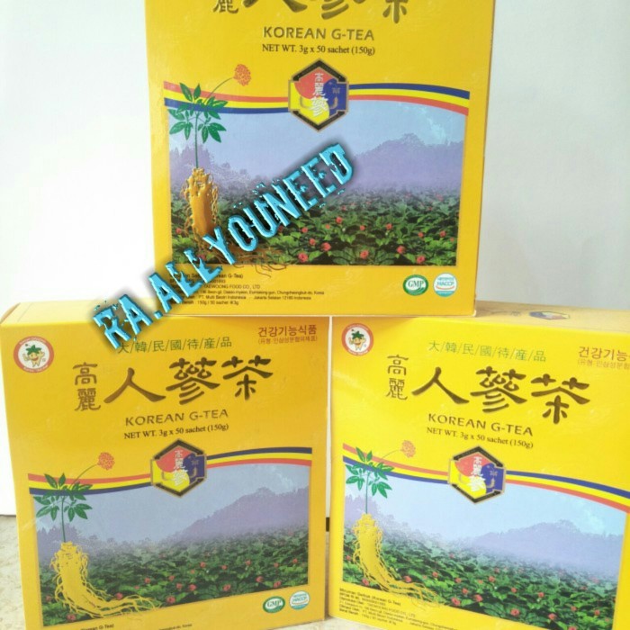 

Korean Ginseng Tea Teh Ginseng Isi 150gr - 50sht @3gr