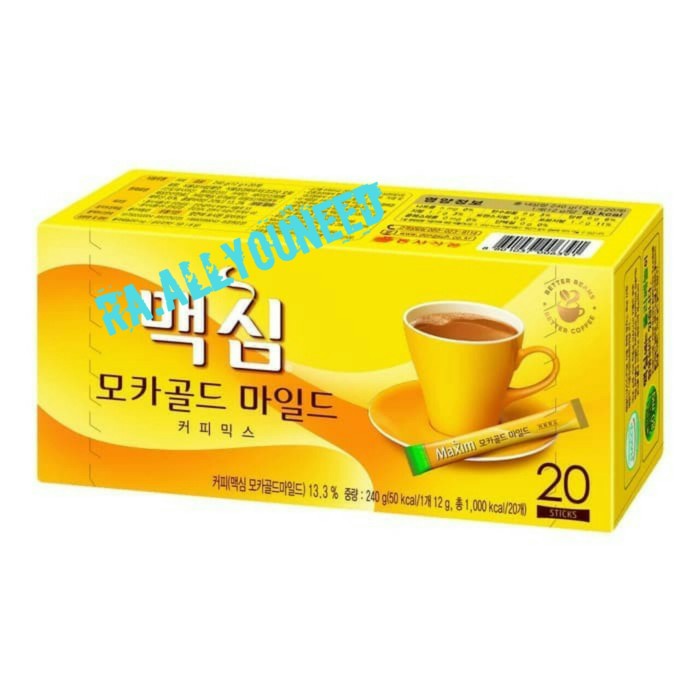 

Maxim Mocha Gold Mild Coffee Kopi Rasa Moka Korea