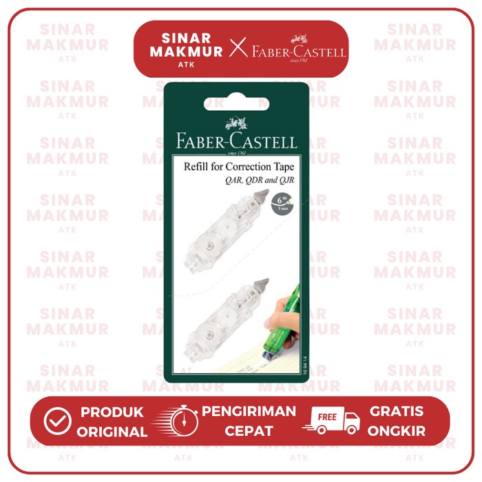 

Refill/Isi Tipex Kertas QJR/QAR/QDR isi 2 Pcs Faber Castell (SET)