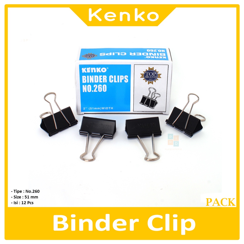 

KENKO - Binder Clip No.260 Klip Dokumen - Pack