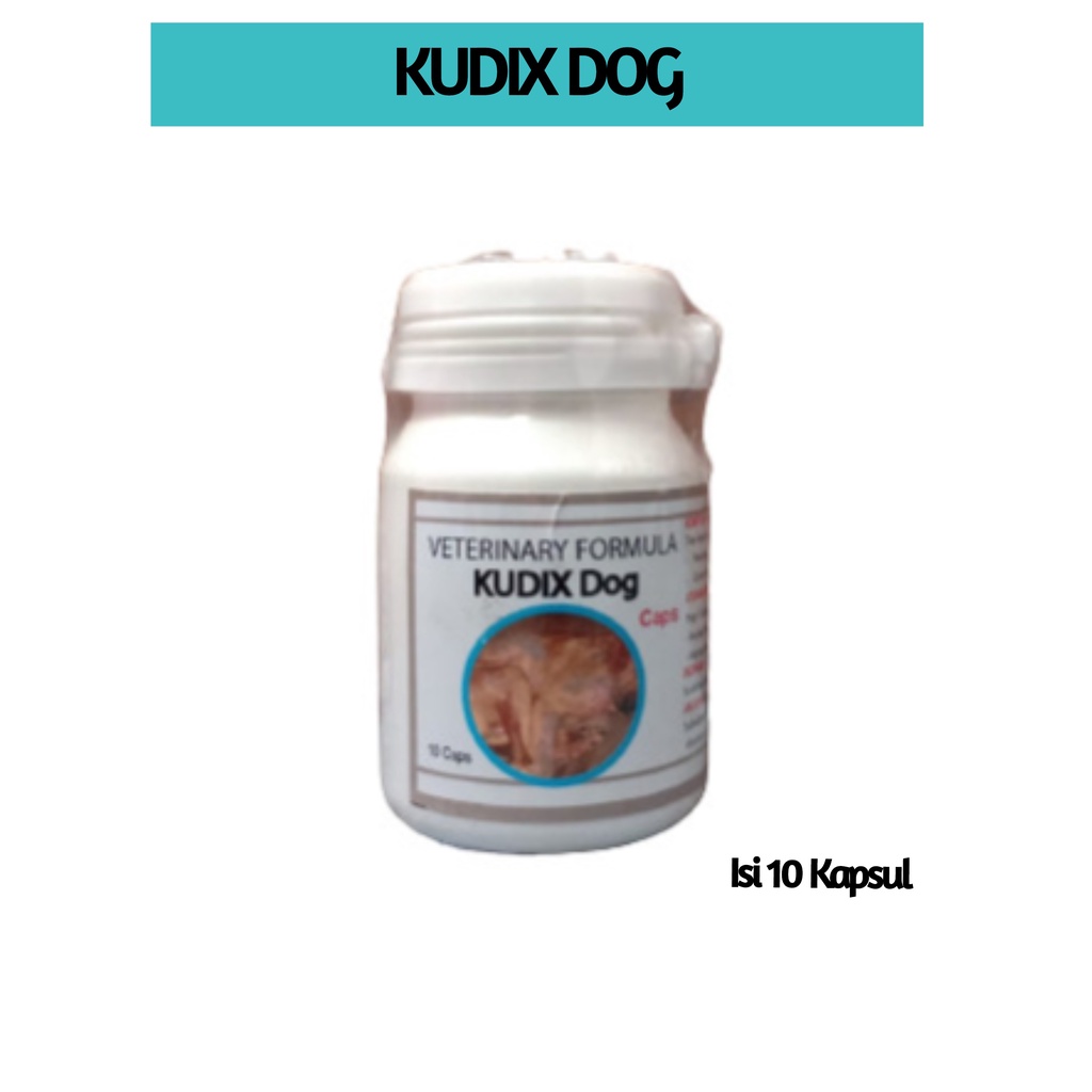 Kudix Dog Caps Obat Anti Gatal Koreng Scabies Gudig Eksim Pada Anjing